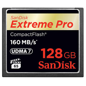 闪迪（SanDisk）至尊超极速CompactFlash存储卡 128GB 1067X 读速