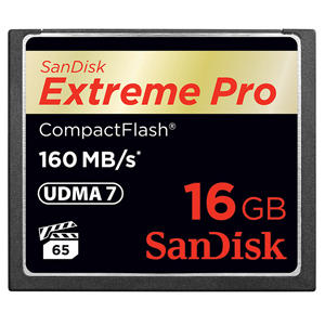 闪迪（SanDisk）至尊超极速CompactFlash存储卡 16GB