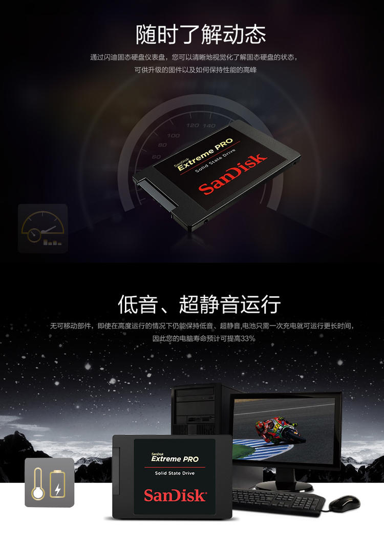 Sandisk/闪迪 SDSSDXPS-240G-Z25 240G固态硬盘台式机 笔记本