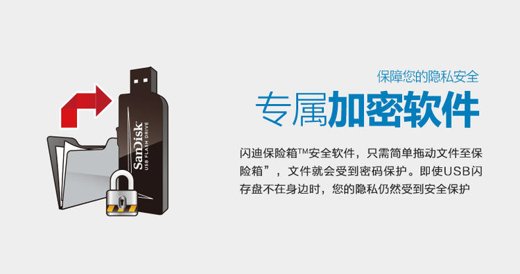 闪迪至尊极速USB3.0闪存盘 CZ80 16G商务高速加密创意U盘