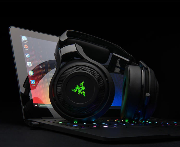 Razer/雷蛇 战神 ManO&apos;War 7.1声道 旗舰级幻彩无线游戏耳麦耳机