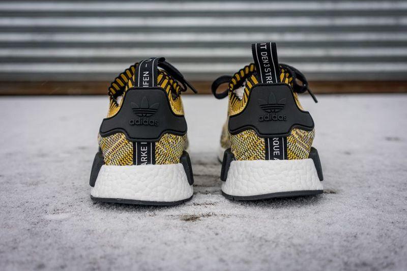 adidas阿迪达斯新款透气运动鞋 NMD 斑驳黄男鞋运动鞋休闲跑步鞋