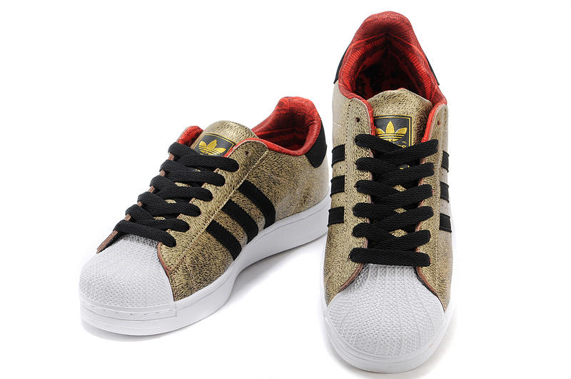 阿迪达斯男鞋adidas superstar 土豪金 三叶草 贝壳头休闲板鞋 陈冠希同款运动情侣鞋