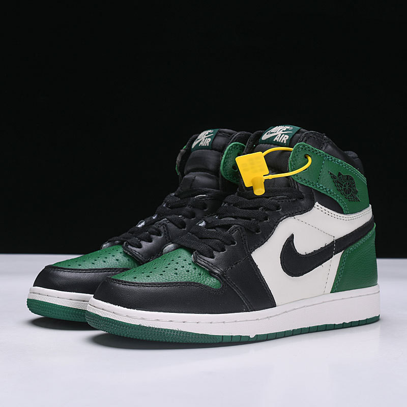 Nike Air Jordan 1 Green Purple AJ1 黑紫新黑绿脚趾 休闲男女情侣鞋