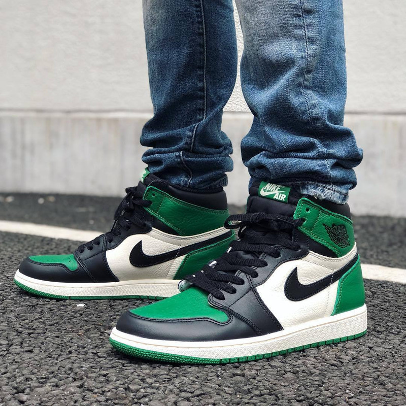 Nike Air Jordan 1 Green Purple AJ1 黑紫新黑绿脚趾 休闲男女情侣鞋