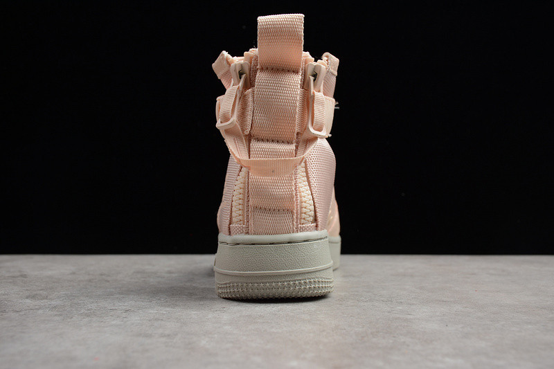 NIKE SF AF1 MID 女神粉橘粉拉链空军一号中帮女子板鞋运动休闲鞋AA3966-800