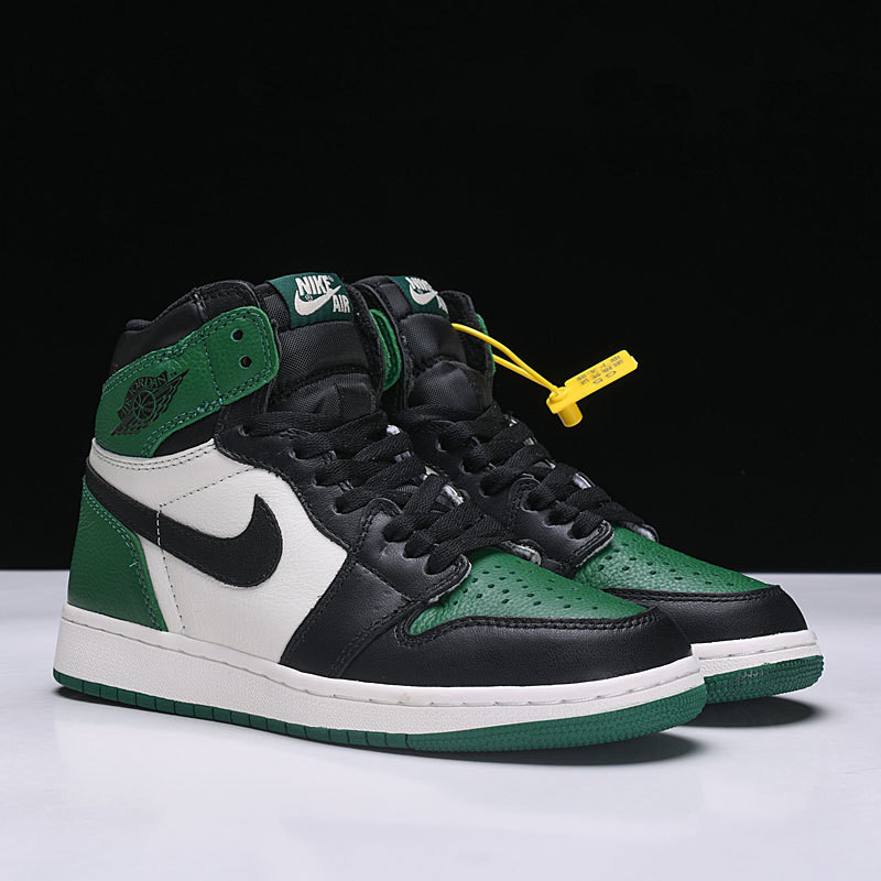 Nike Air Jordan 1 Green Purple AJ1 黑紫新黑绿脚趾 休闲男女情侣鞋