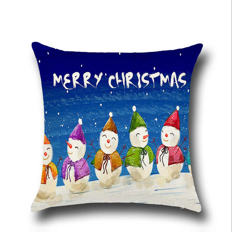 民心 圣诞系列抱枕靠垫圣诞礼物方枕不含芯