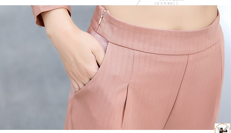 2017年春季韩版百搭甜美时尚套装/套裙长袖纯色V领上衣+显瘦修身纯色长裤