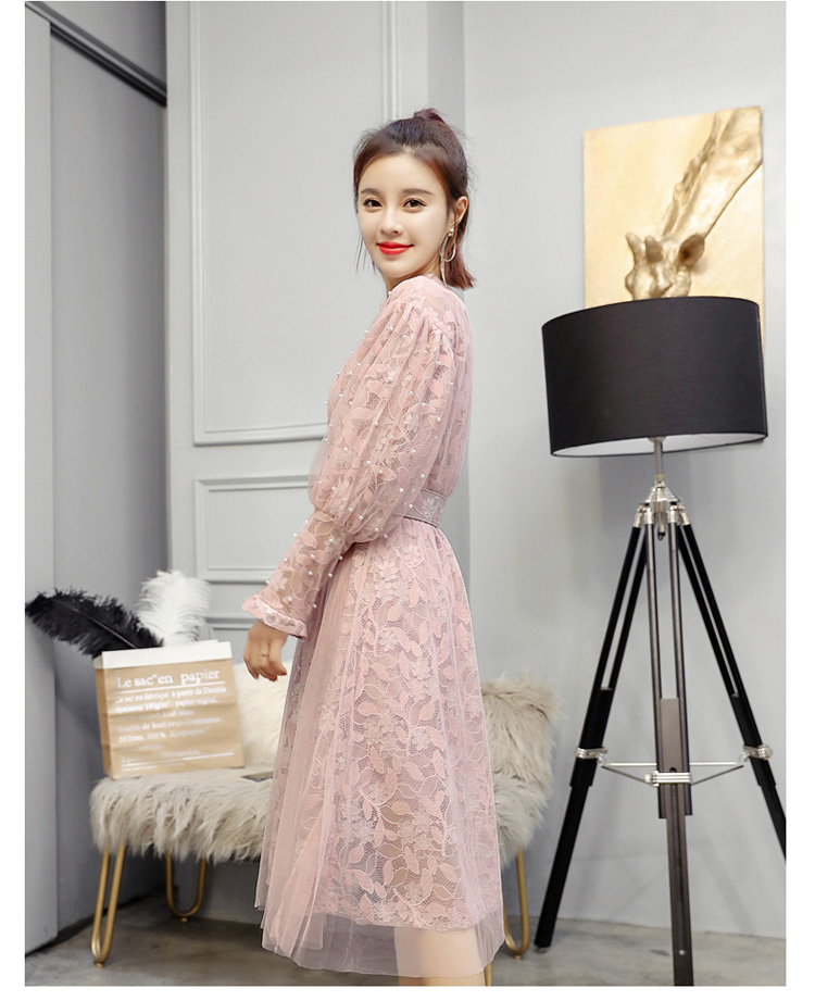2018年春季套装/套裙清新韩版潮流简约修身显瘦长袖中长款
