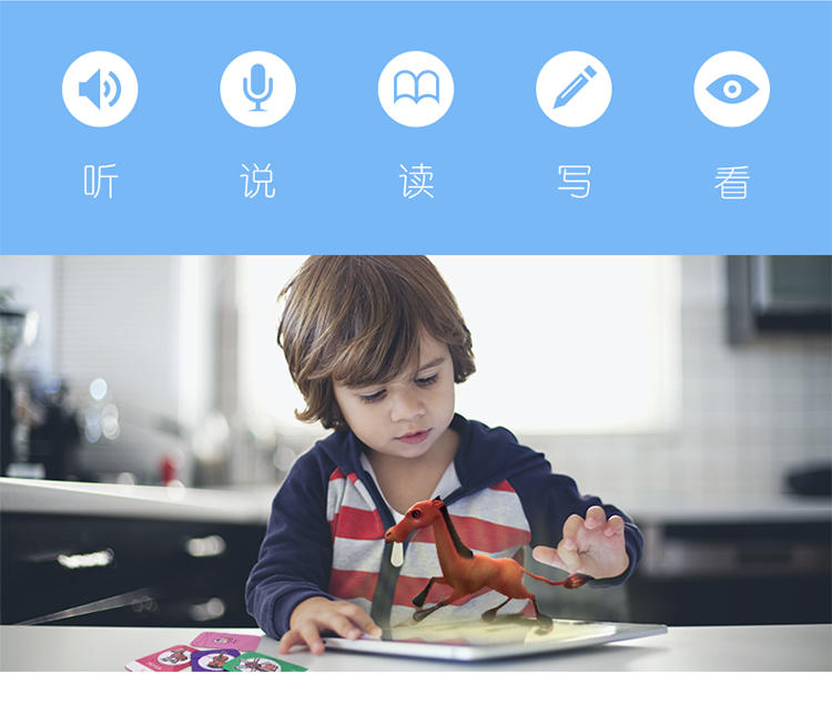 嘀铃ABCAR魔幻4D字母卡AR立体识字卡儿童中英认知卡宝宝早教卡