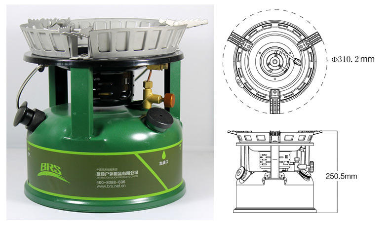 BRS野营移动厨房 户外汽油炉具炊具灶台组合 自驾游野餐装备【包邮】