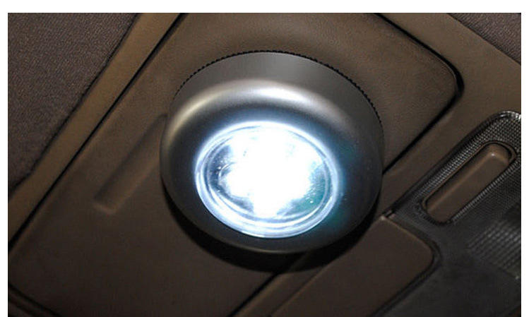 车顶灯 汽车后备箱灯 触摸灯 阅读灯 尾箱小夜 吸卡装 4颗LED