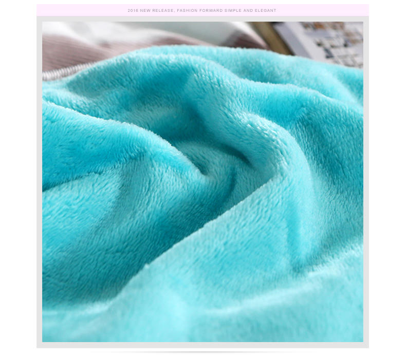 欧的家纺纯棉法莱绒全棉舒适保暖床笠款四件套1.5-1.8米床铺