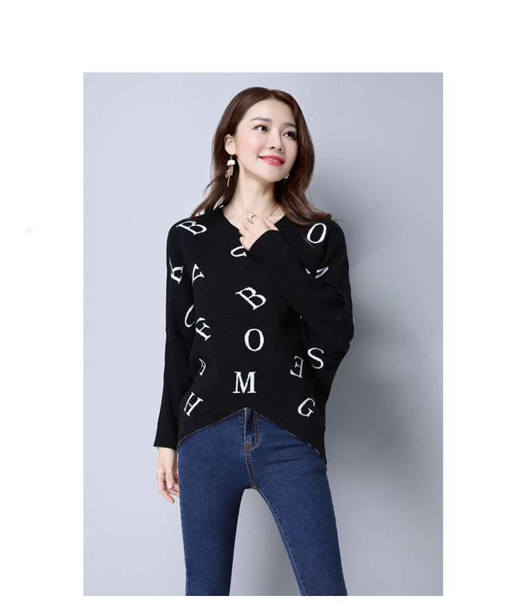毛衣女外穿2017韩系宽松蝙蝠衫套头衫秋季新品短款针织长袖打底衫
