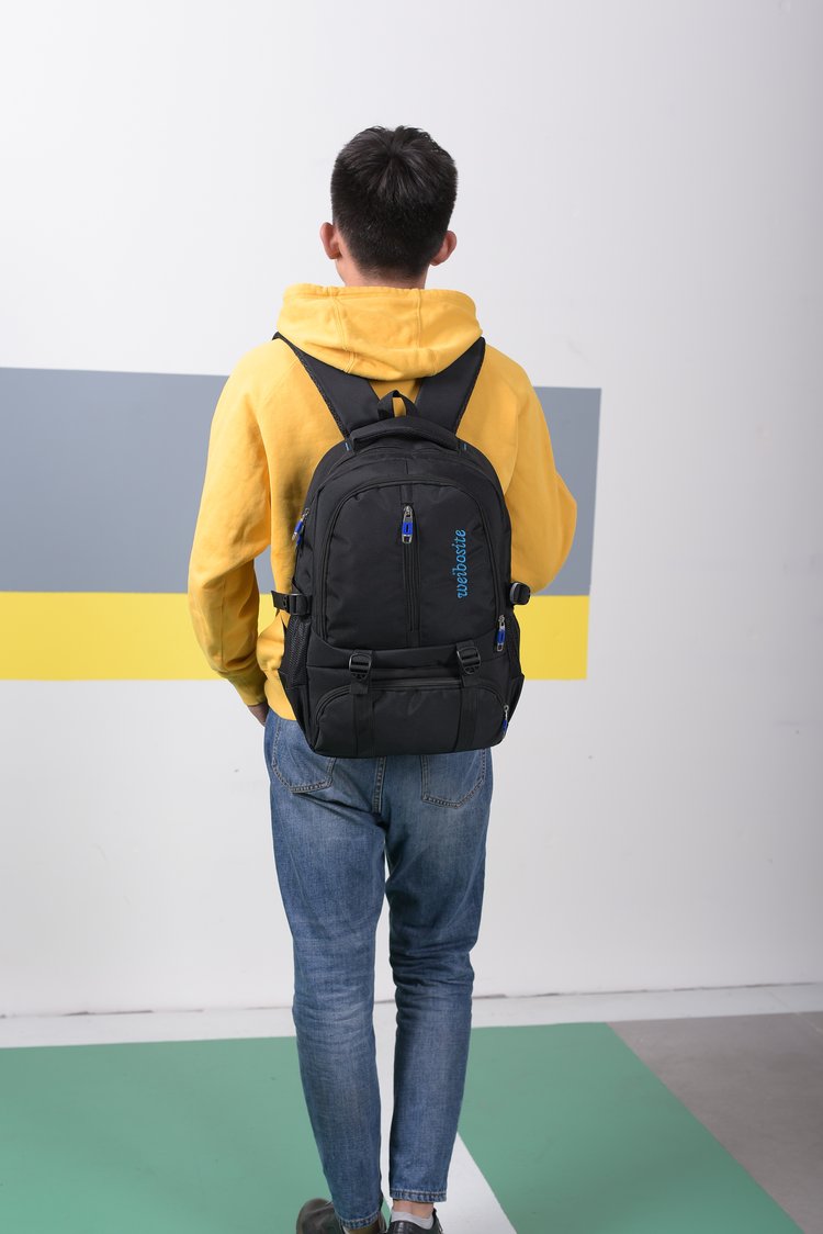 男士双肩包韩版休闲旅行背包男高中学生书包大学生时尚潮流电脑包