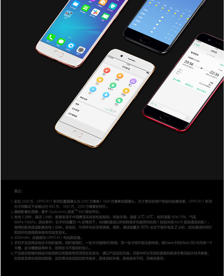 OPPO   R11 全网通4G+64G 双卡双待手机