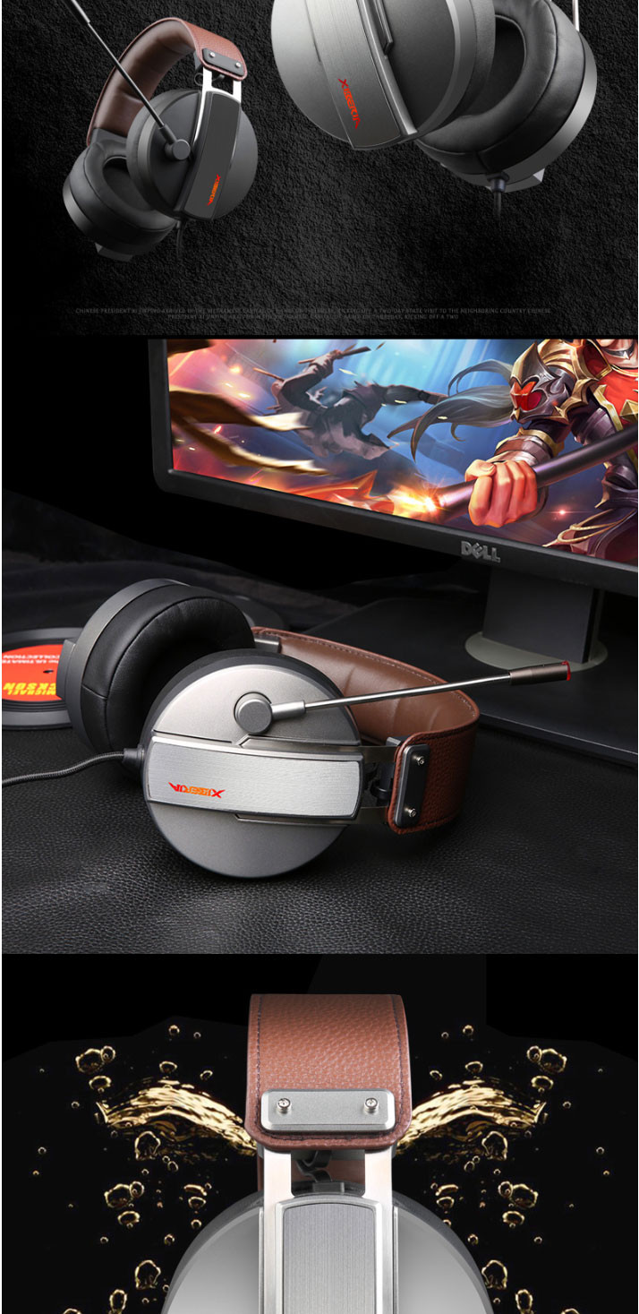 西伯利亚/xiberia S22 电竞游戏耳机头戴式 USB接口 发光版