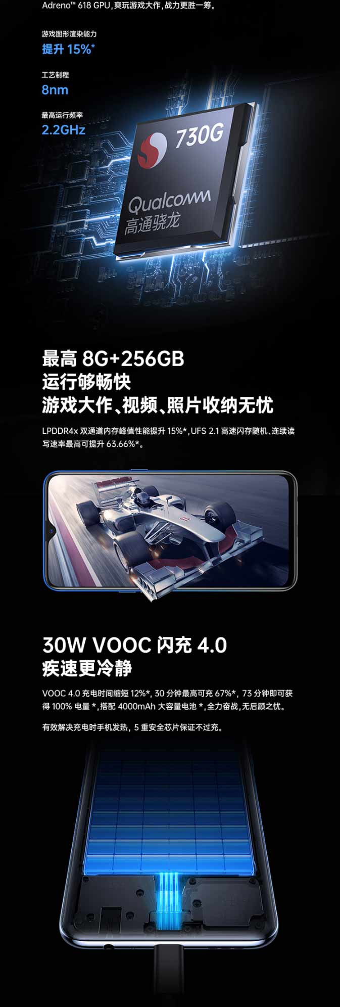 OPPO K5 8GB+256GB 6400万超清四摄 VOOC闪充4.0游戏智能手机