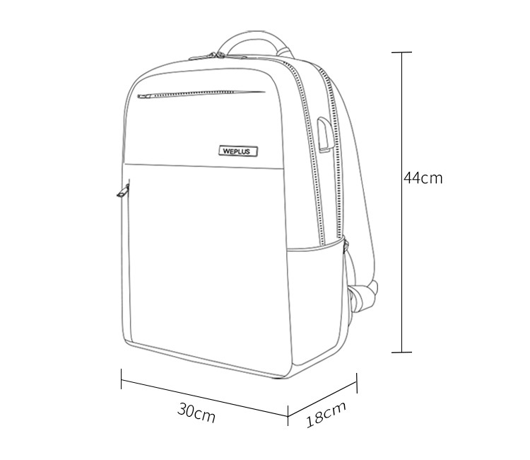 唯加WEPLUS商务电脑背包WP8199