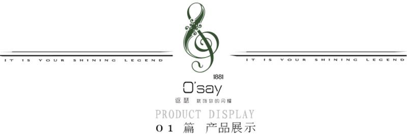 O'say 镀金黄色水晶蝴蝶不对称垂坠耳饰 女 E02150444AA