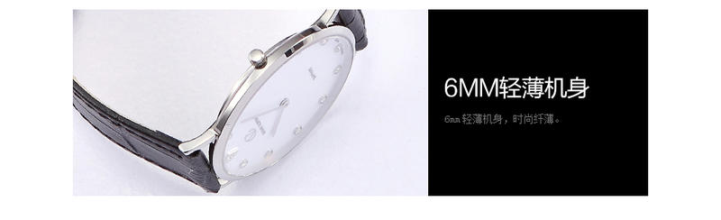 华伦天奴(VALENTINO)商务男士手表 时尚镶钻防水石英皮带银色白盘男士 GV3500M-A