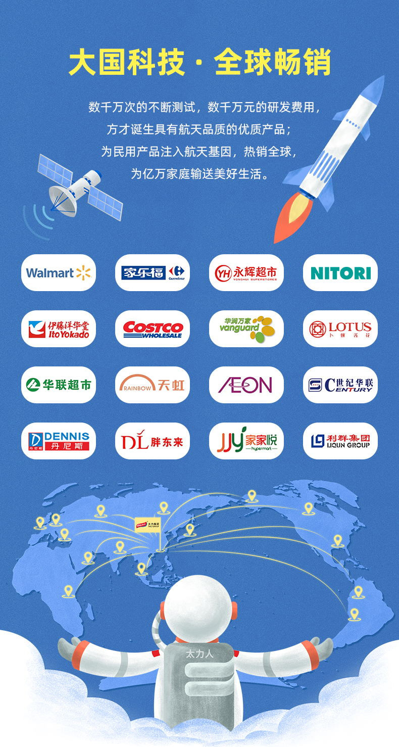 太力 真空免抽气收纳袋组合7件套AZ454