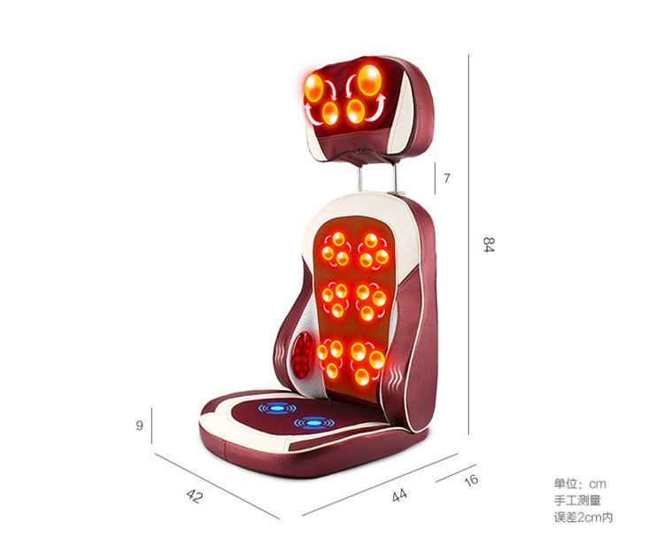怡捷肾按摩器全身多功能老人椅按摩垫颈椎背腰家用按摩靠垫628CZ-9