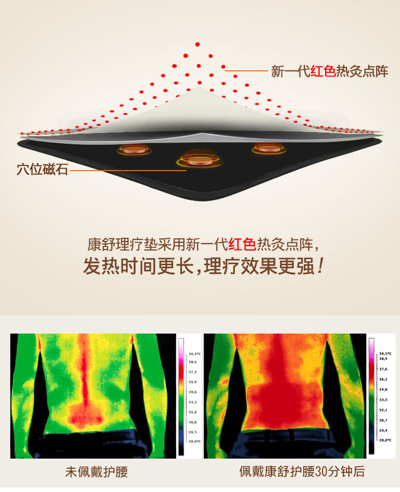 康舒护腰带腰间盘腰椎间盘保暖发热劳损夏季钢板腰围腰托突出男女A3045