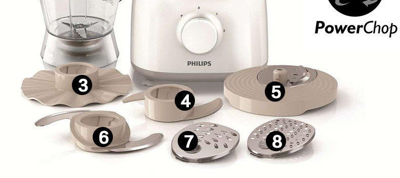 飞利浦/PHILIPS 料理机 搅拌机多功能食品加工机果汁机和面机HR7628