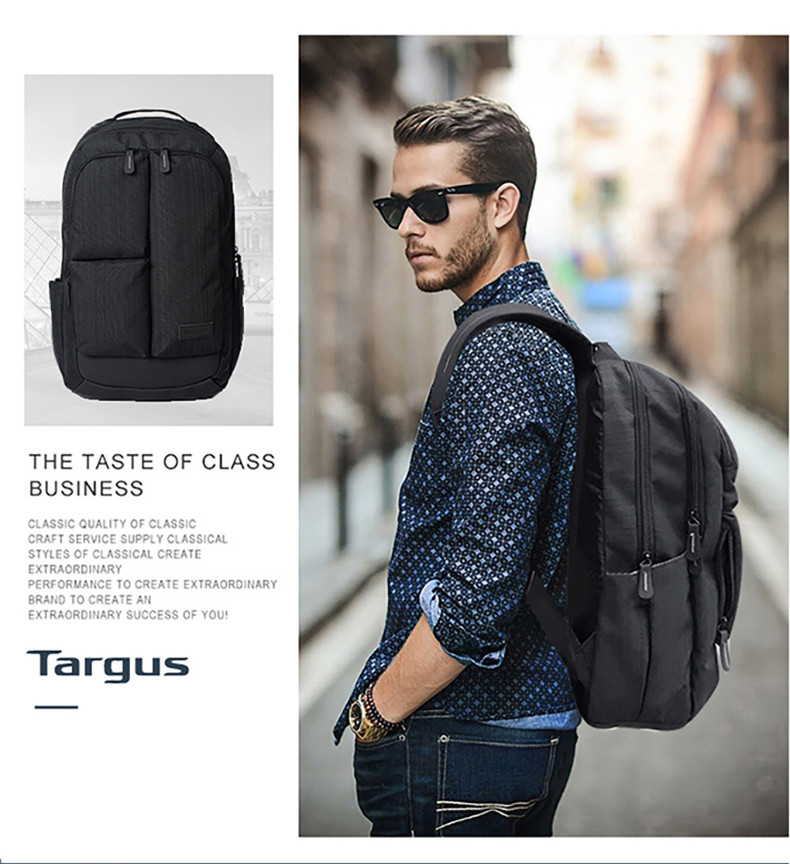 泰格斯/TARGUS旅行电脑包笔记本双肩包15.6英寸轻便休闲帆布包TSB787