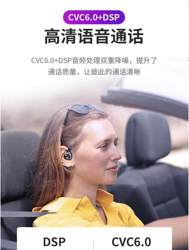 纽曼 无线运动蓝牙耳机挂耳式单耳 商务超长待机高清通话SL86