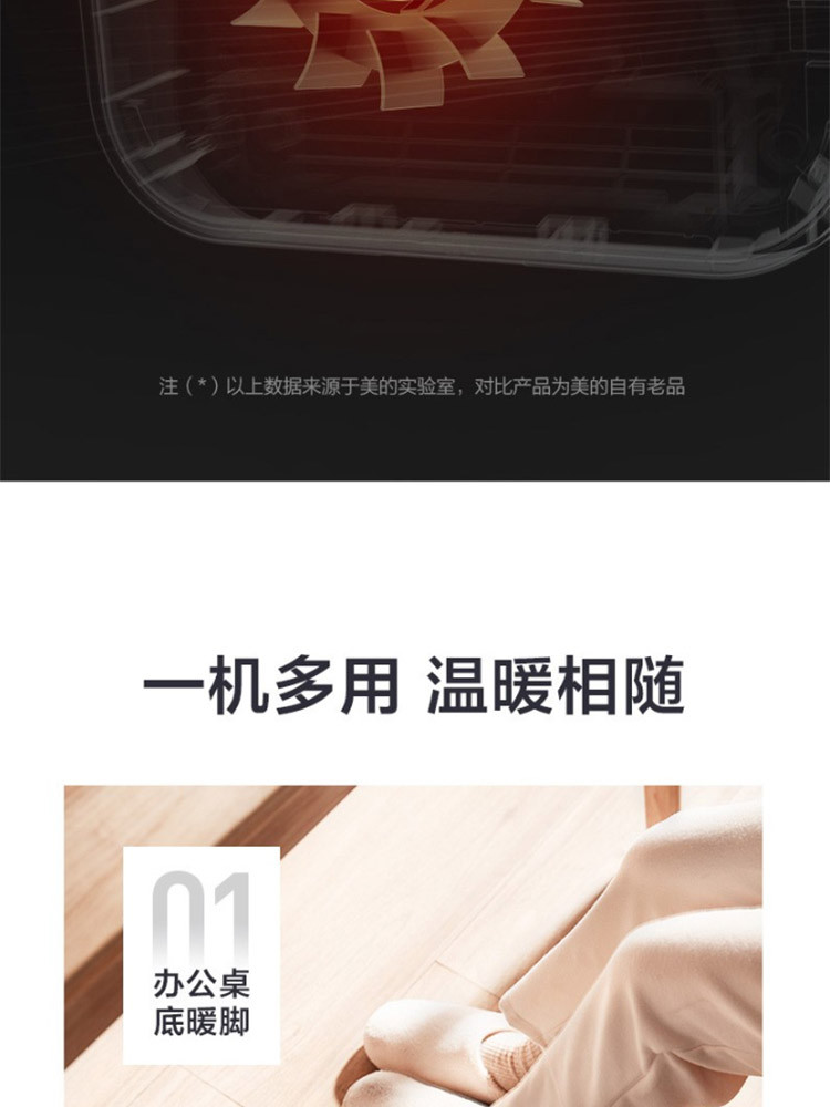 美的/MIDEA 取暖器家用暖风机浴室防水取暖机/电暖器/电暖风HFY20Y