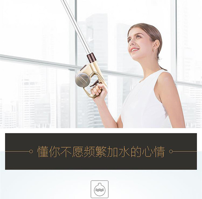 美的/MIDEA  喷雾喷水拖把手持推杆两用拖地木板瓷砖拖布   H1-L031E