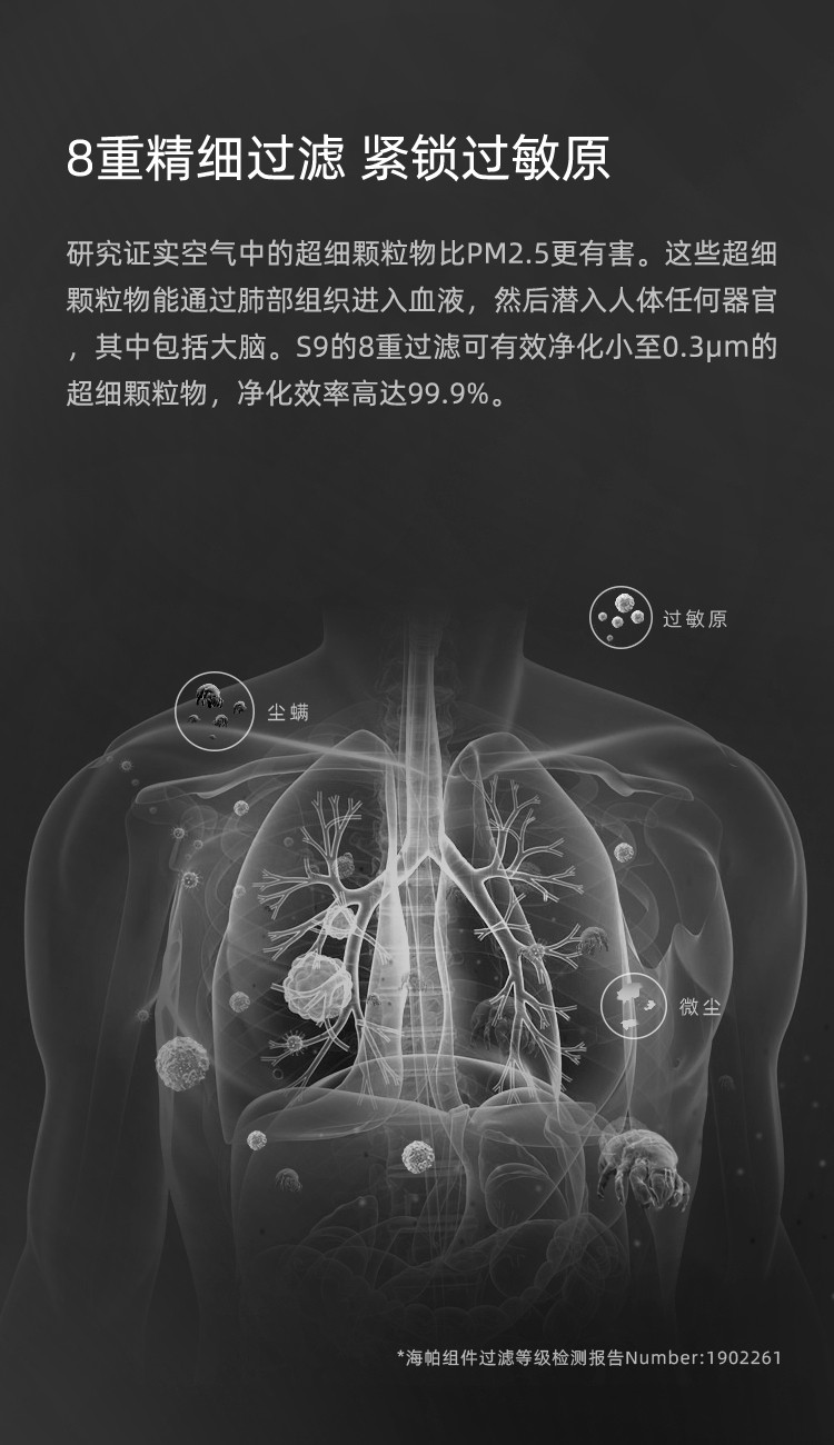 小狗/PUPPY 家电吸尘器卧式家用大功率大吸力多重过滤S9 Mate