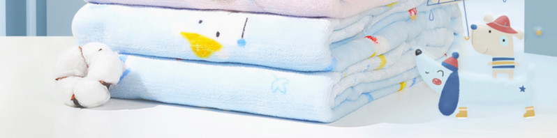 好孩子/gb 婴儿毛毯 四季通用 宝宝幼儿园空调 盖毯 丛林派对法兰绒毯 450g