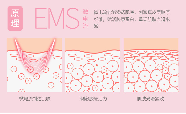 美克斯 美容仪洗脸洁面仪 脸部提拉紧致超声波导入导出仪 NV8529