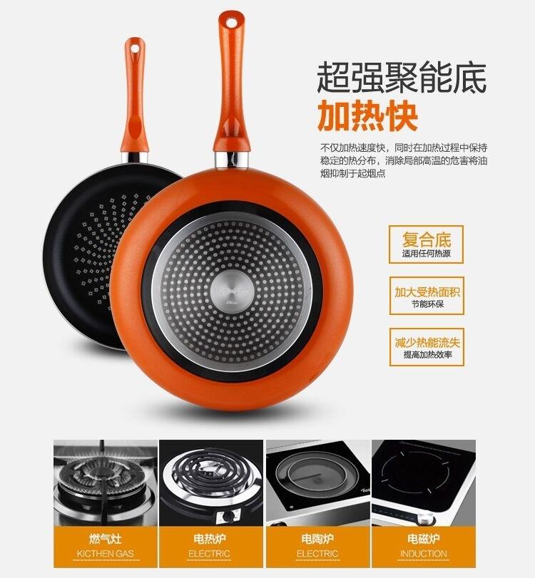 九阳（Joyoung）28cm煎锅磁炉通用复底不粘锅具JLW2801D正品