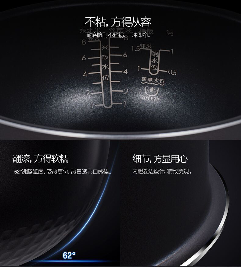 Midea/美的 RS4081智能电饭煲3-6人家用全自动立体加热饭锅