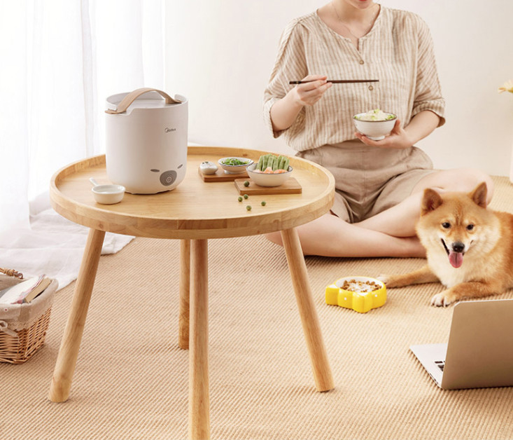 美的家用电饭煲迷你一人食小容量煮饭锅学生宿舍1.3L柴犬煲 白色FB10M103