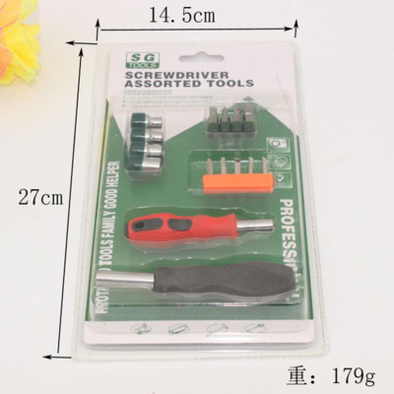 【浙江百货】红SGZH-015A工具螺丝刀，螺丝刀套装 XJWC