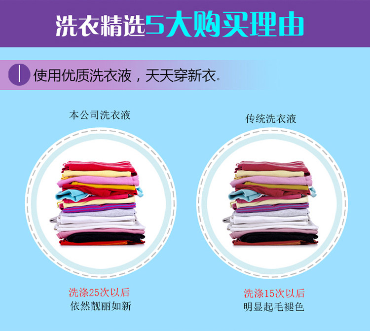 【浙江百货】展浪超白亮熏衣草洗衣液2kg袋装 GY