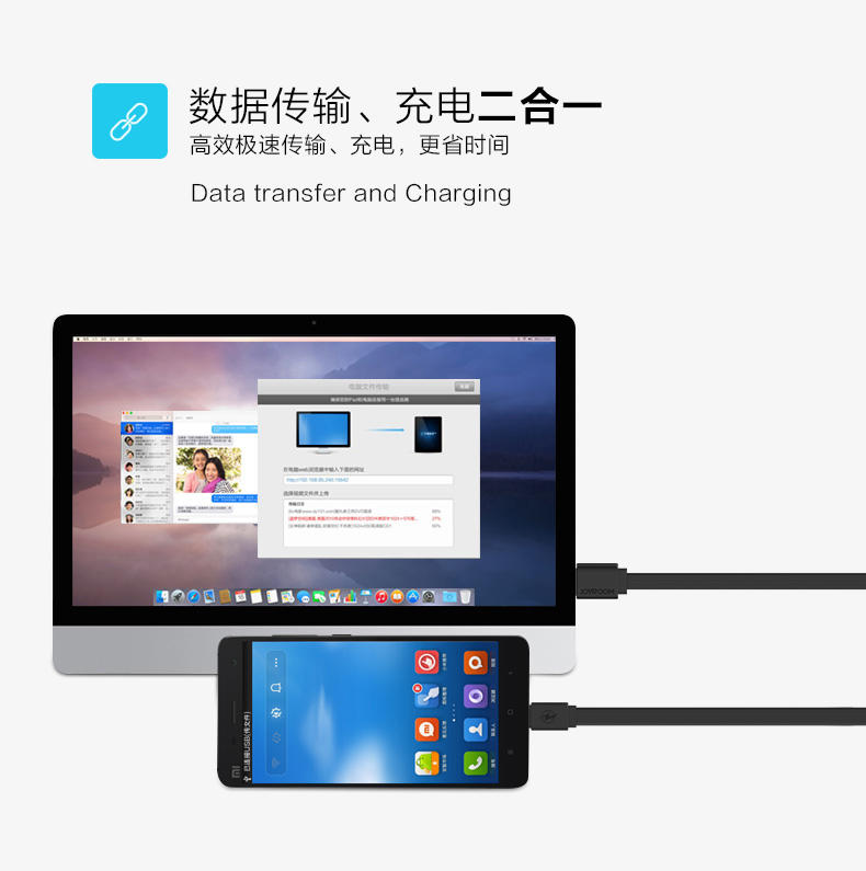 机乐堂 iPhone5S数据线 iPhone6Plus iPad4数据线6s充电器线mini4 Mi