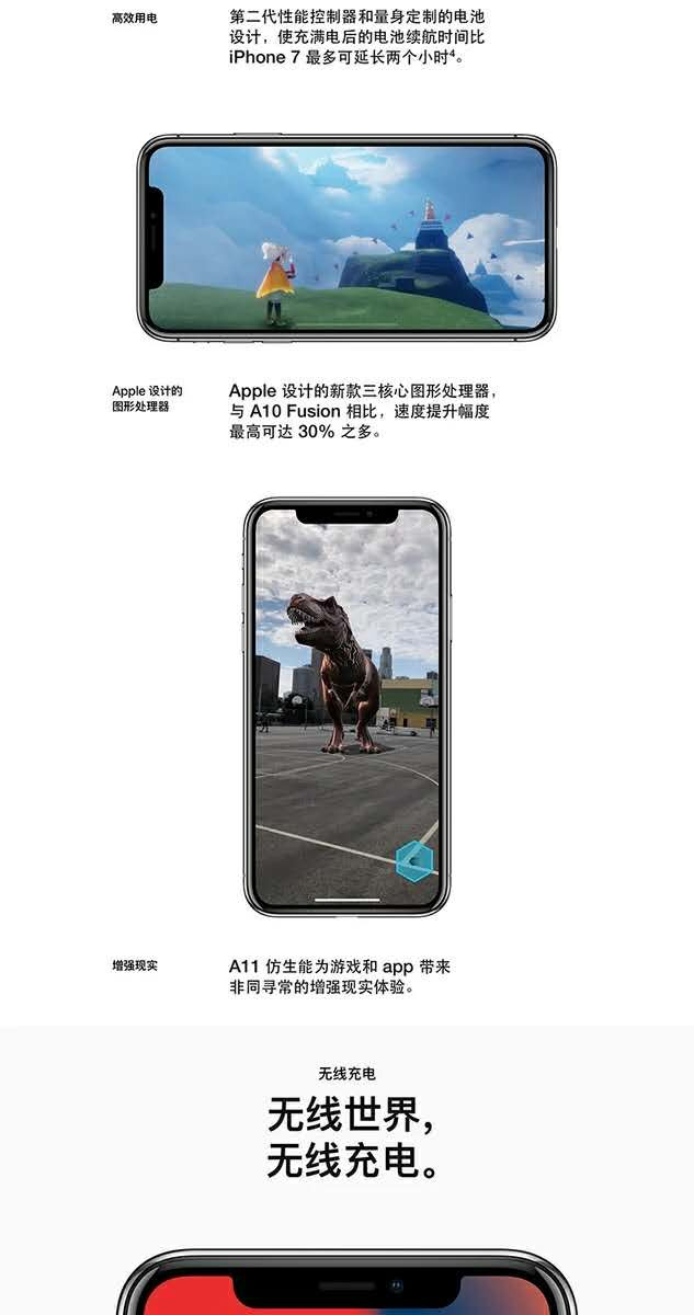 苹果/APPLE iPhone X (A1865) 64GB 全网通 银色/灰色 全网通4G手机