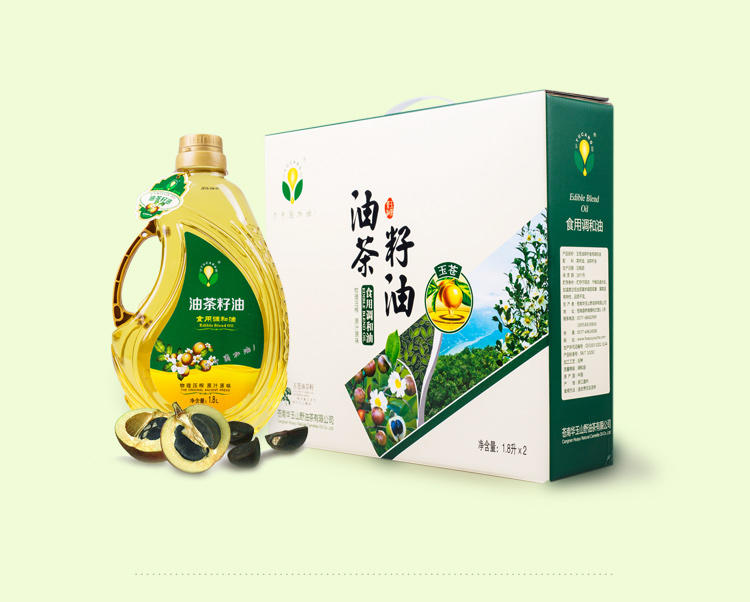 玉苍 油茶籽油食用调和油1.8L*2