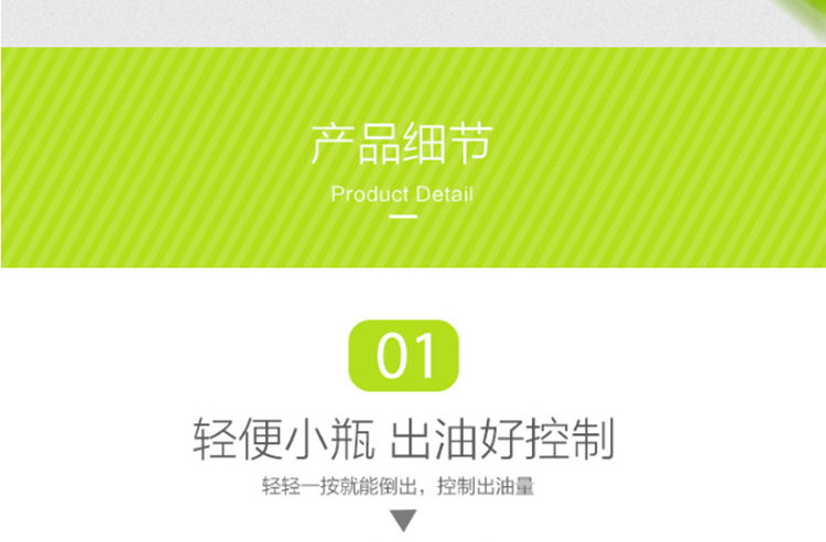 茶花 玻璃调味罐调味盒瓶油壶套装 6件套 6017+6002*2 (颜色随机发放)