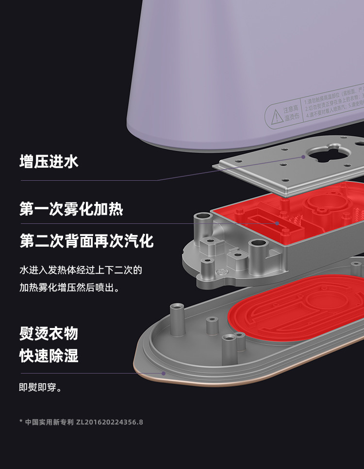 大宇 手持挂烫机家用小型蒸汽熨斗便携式平烫熨衣服神器 HI-029