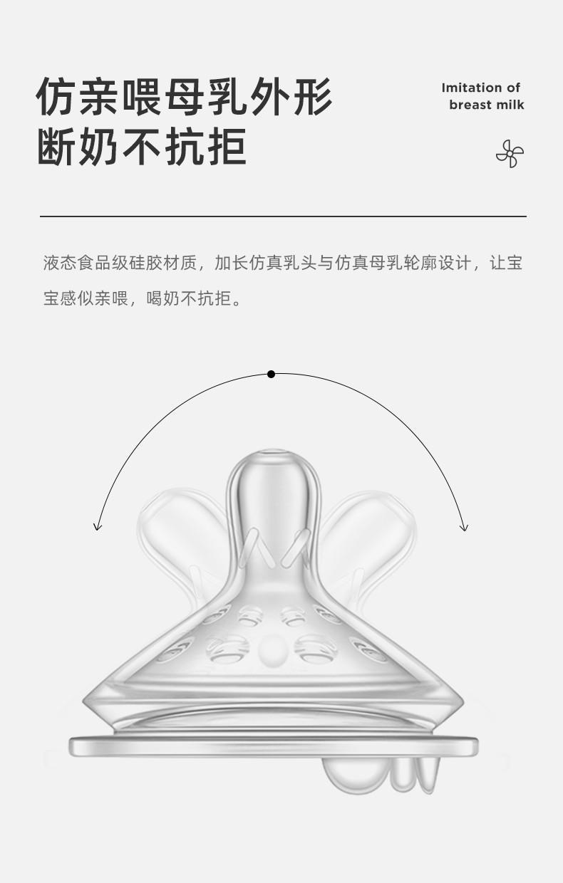 十月结晶 婴儿奶瓶PPSU新生儿宽口径带吸管手柄300ml SH815