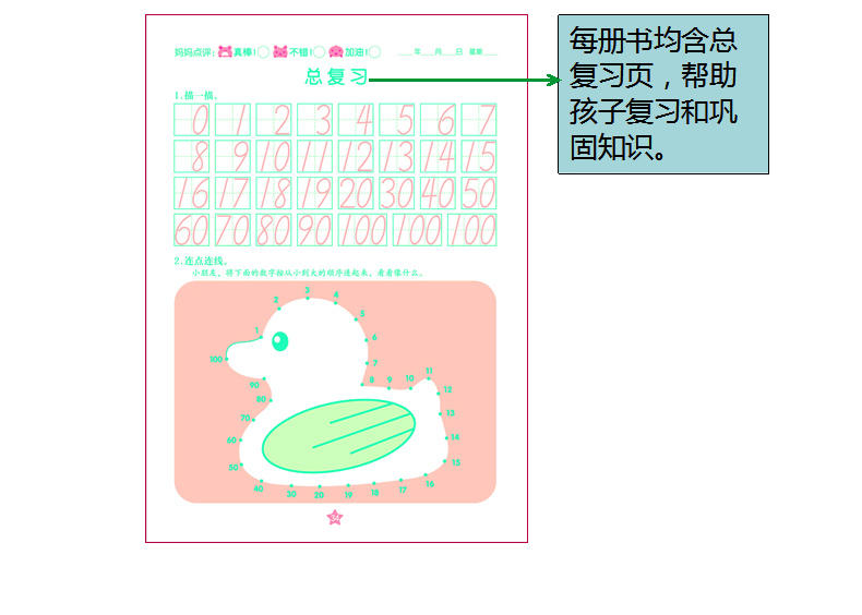 阳光宝贝学前描红天天练幼儿童入学必备早教图书练习册全12册