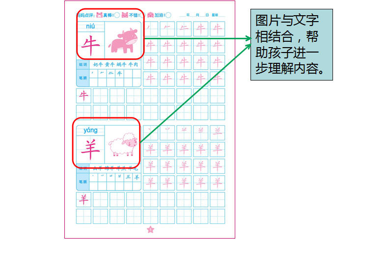 阳光宝贝学前描红天天练幼儿童入学必备早教图书练习册全12册